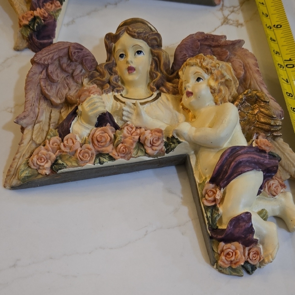 Angel Wall Decor with Purple and Pink Accents - Picture 2 of 4